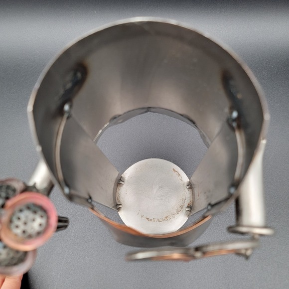 Novelty Wine Bottle Holder Metal Art‎ Lovers Flowers and Chocolate Rustic - Picture 9 of 13